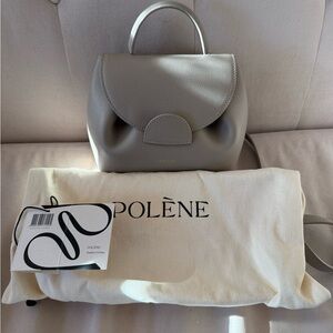 Polene Numero Un Nano Mini Bag — Textured Taupe